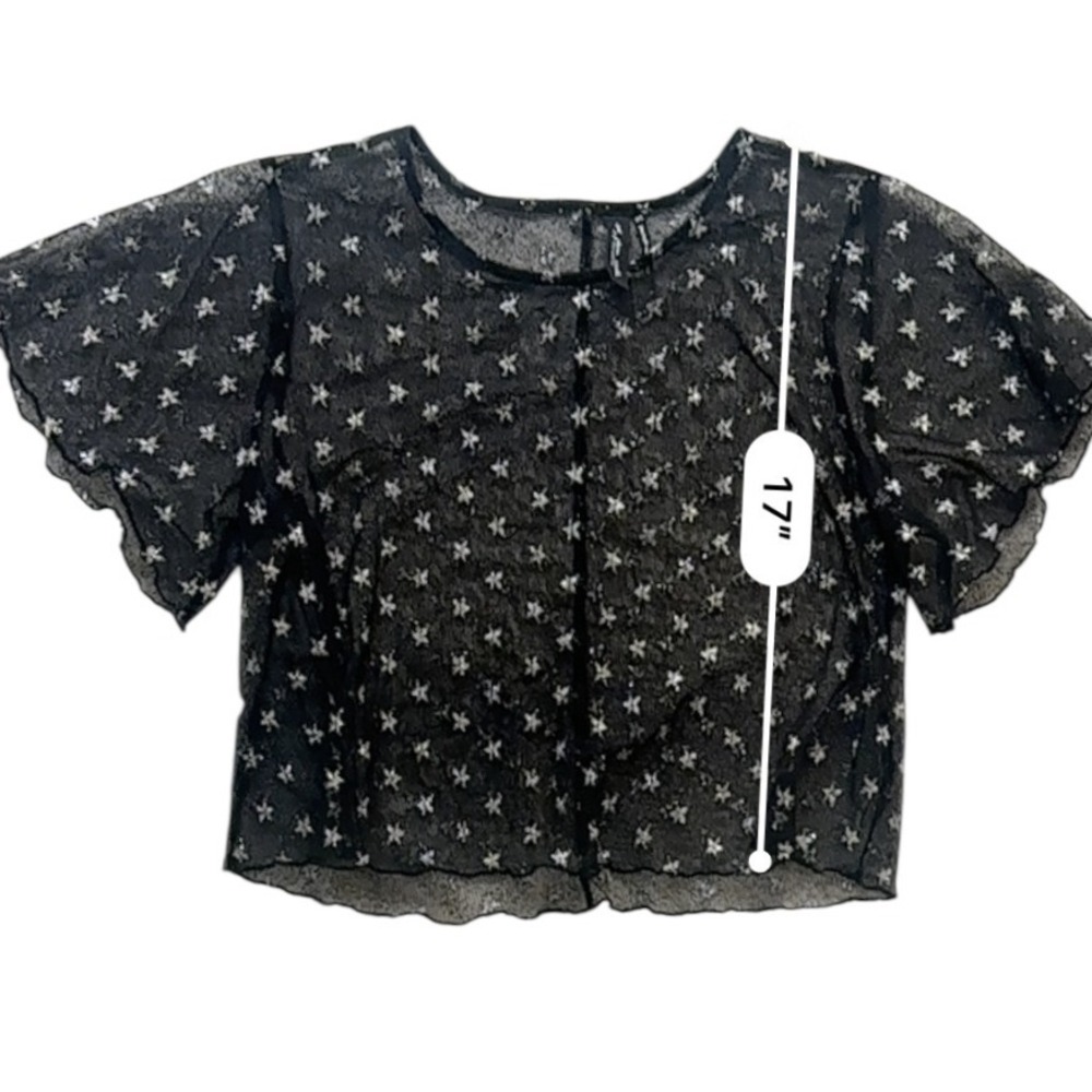 Y2k whimsical stars crop top - Picture 5 of 8